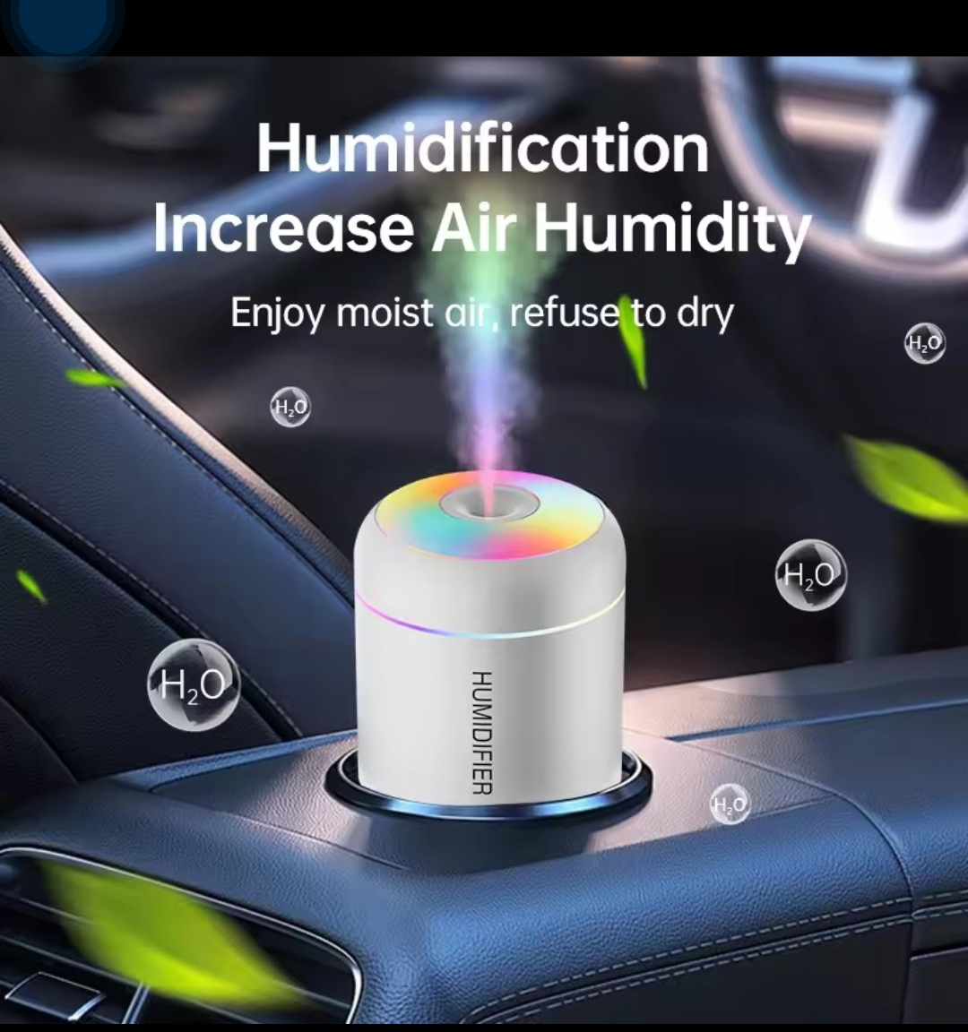 Mini Air Humidifier 180ML – USB Electric Aroma Diffuser for Car & Home - Image 3