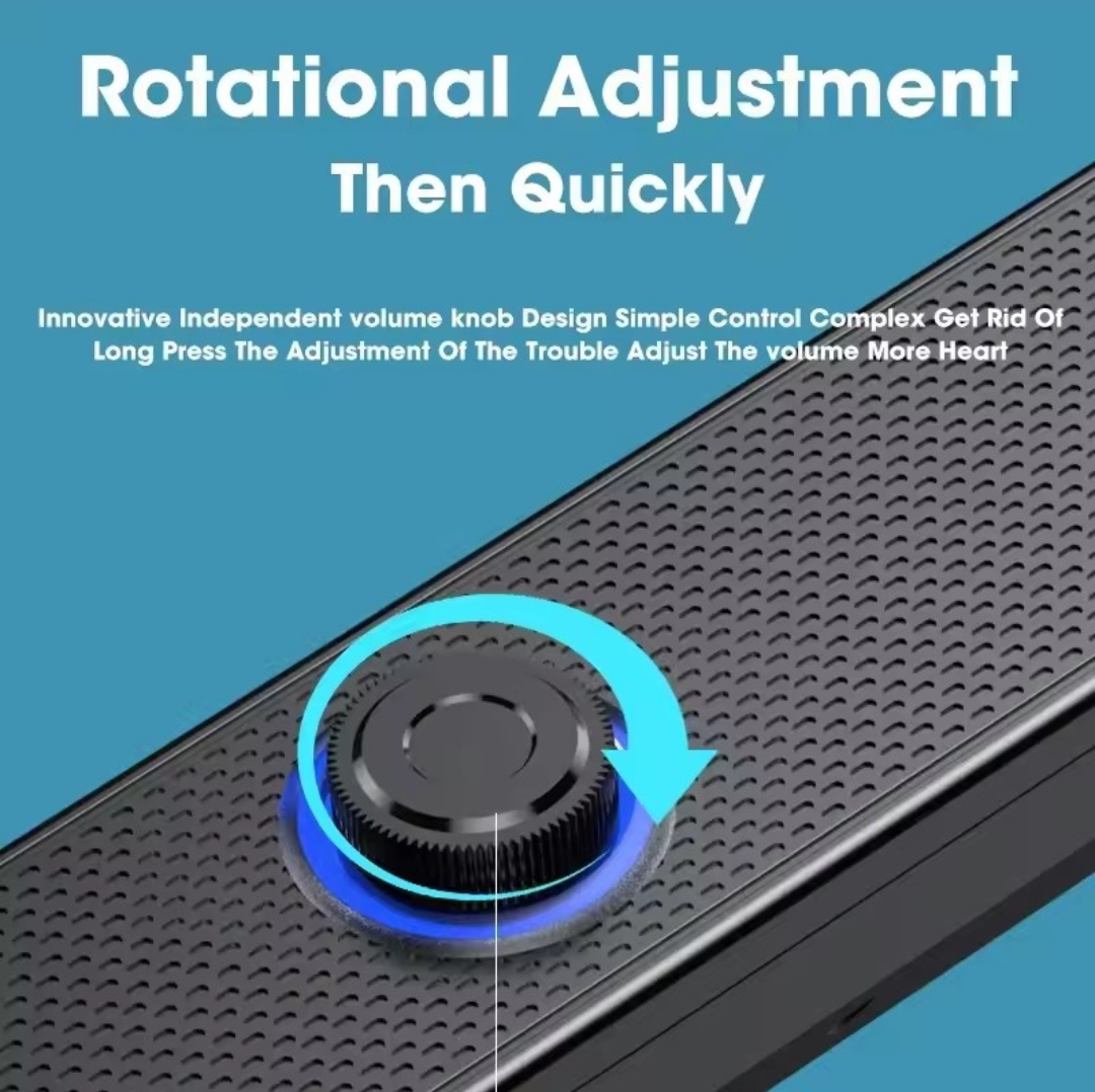 Bluetooth 4D Surround Speaker – Home Theater Soundbar with Subwoofer | Strong Bass | Stereo Sound System for TV & Computer - Image 4