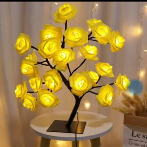LED Rose Flower Table Lamp | USB Fairy Light Night Lamp for Home & Gifts